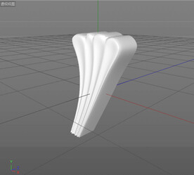  C4D模型 欧式雕花  