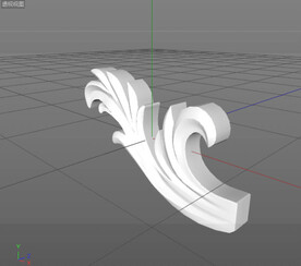  C4D模型 欧式雕花  