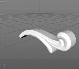  C4D模型 欧式雕花 