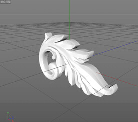 C4D模型 欧式雕花 
