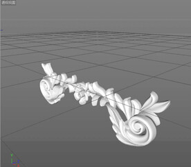 C4D模型 欧式雕花  