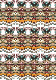 地毯丝巾民族风图案