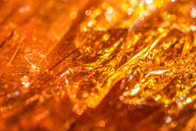 琥珀金磨砂金属质感背景