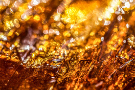 琥珀金磨砂金属质感背景