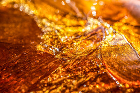琥珀金磨砂金属质感背景