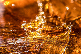 琥珀金磨砂金属质感背景