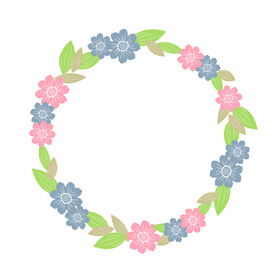  花环边框 