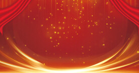 晚宴主题会议红色背景