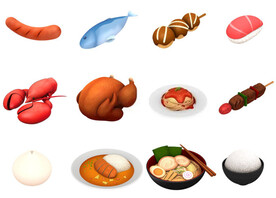 C4D模型 食物