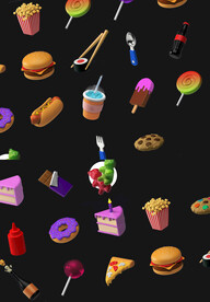 C4D模型 卡通食物