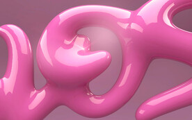 粉色3d抽象纹理