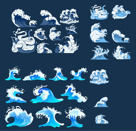 海浪素材