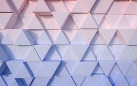淡紫色3d规则菱形抽象科技纹理