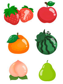 卡通水果