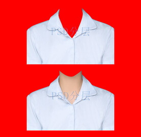 女休闲衬衫psd