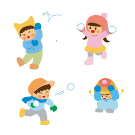  打雪仗 