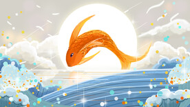 锦鲤插画