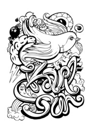 小鸟涂鸦设计