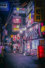 日本街道夜景