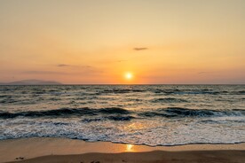 海面夕阳