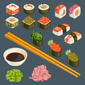 寿司插画