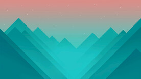绿色高山插画风格背景