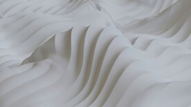 白色3d规则波浪抽象科技纹理