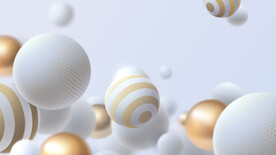 白色渐变3d球形抽象纹理背景