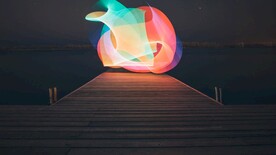 炫彩渐变液体流体科技线条背景