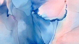 蓝色3d油漆水彩抽象背景