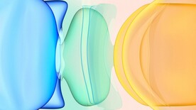 炫彩半透明3d玻璃质感流体渐变