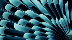 蓝绿3d不规则几何抽象科技纹理
