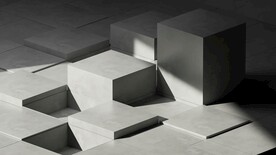 白色3d规则正方体抽象科技纹理