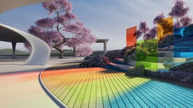 3d风景插画背景