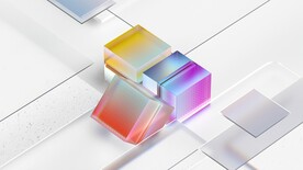白色渐变3d几何体抽象纹理背景