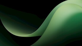 绿色抽象拉丝3D立体流体渐变