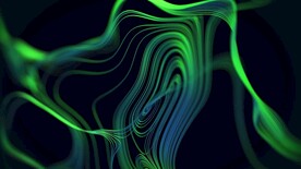 绿色渐变3d抽象科技线条背景