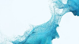 蓝色3D流沙沙子流体渐变背景