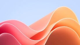 黄粉色抽象拉丝3D立体流体渐变