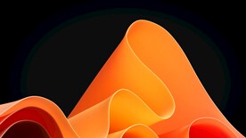 黄色抽象拉丝3D立体流体渐变