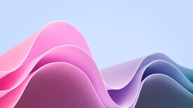粉蓝色抽象拉丝3D立体流体渐变