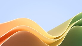 黄绿色抽象拉丝3D立体流体渐变