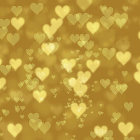 黄金爱心贴图金色背景