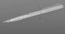 C4D模型 钢笔