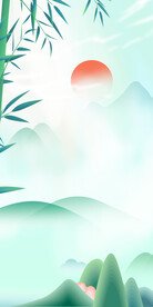 中国风山水背景