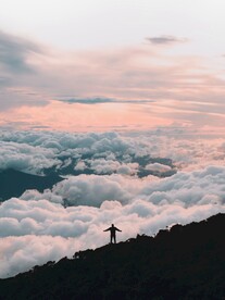 山顶 云海 