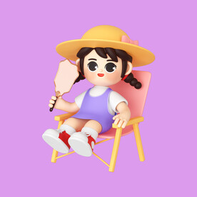3D动画女孩 