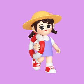 3D动画女孩 