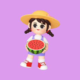 3D动画女孩 