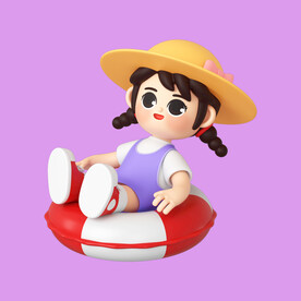3D动画女孩 